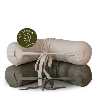 100% Wool Filled Pregnancy and Breastfeeding Pillow