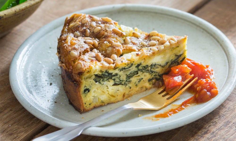 RECIPE: Self-crusting Spinach & Feta Quiche