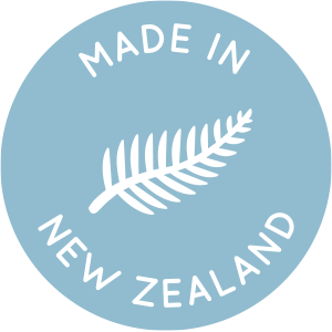 blue icon stating New Edition is Made in New Zealand as all products are 100% design and manufactured locally in new zealand