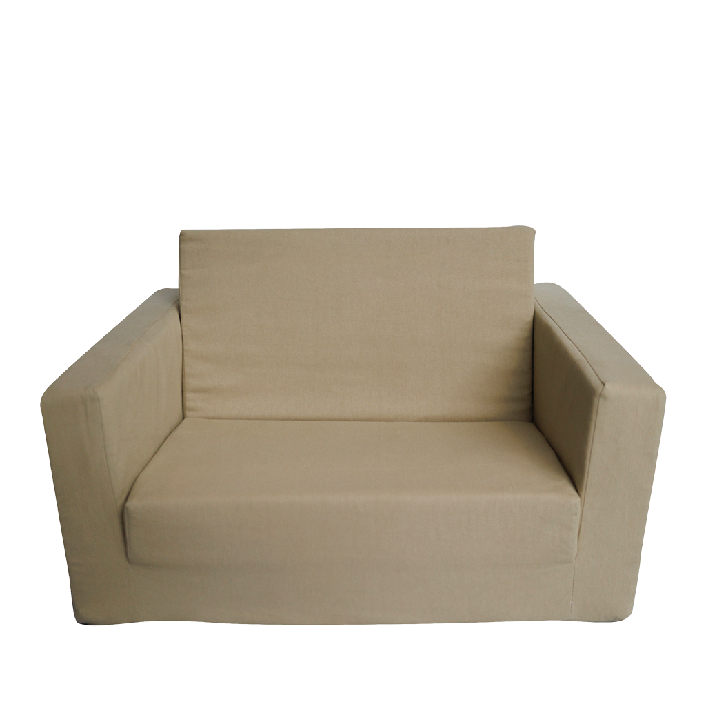 Linen Fold Out Sofa