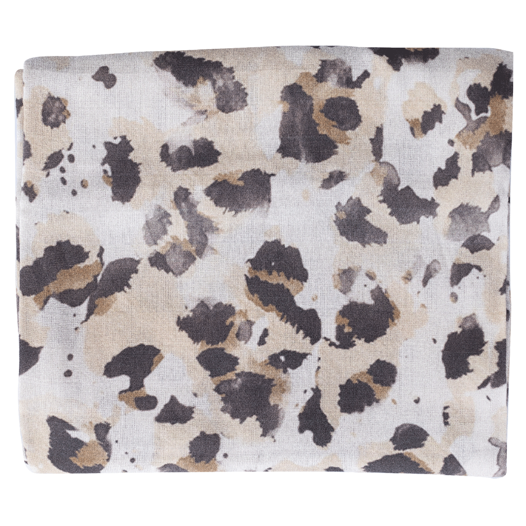 Animal Print Muslin Wrap