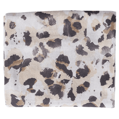 Animal Print Muslin Wrap