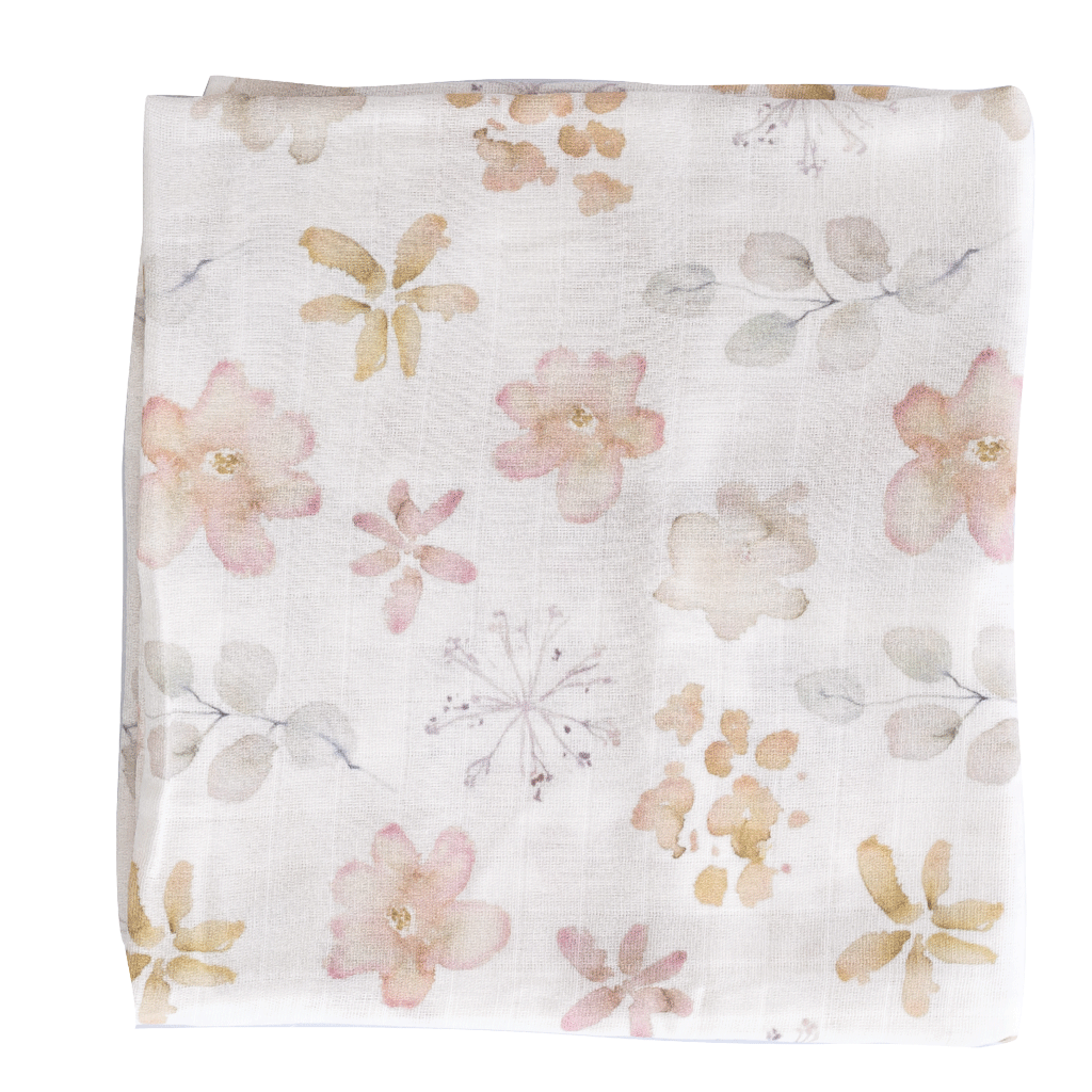 Floral Muslin Wrap