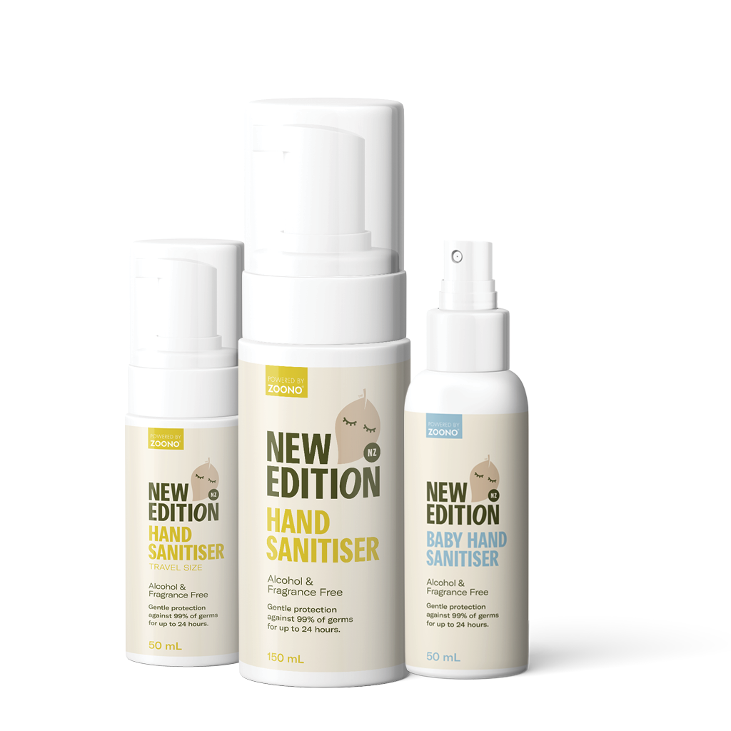 New Edition Alcohol-free family and travel hand sanitiser pack