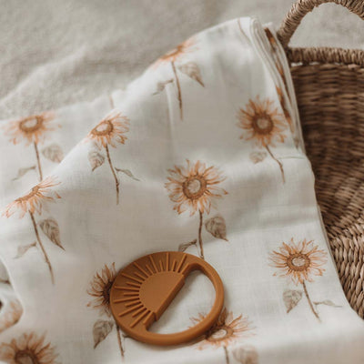 Sunflower Muslin Wrap