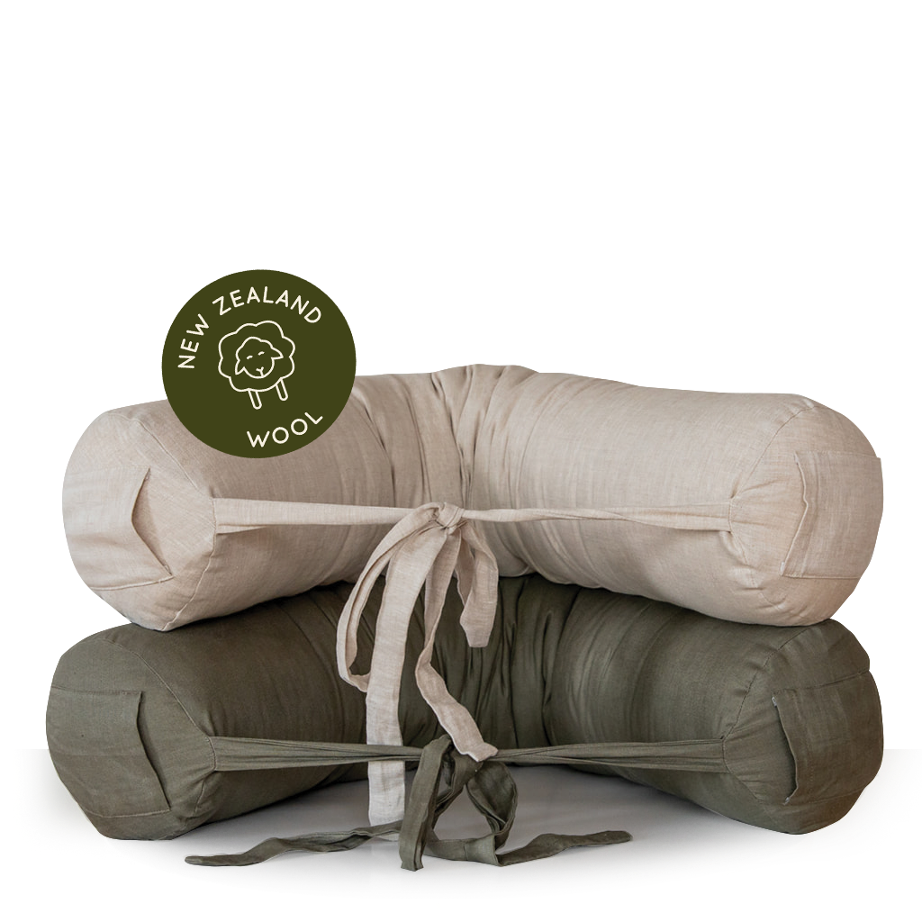 100% Wool Filled Pregnancy and Breastfeeding Pillow